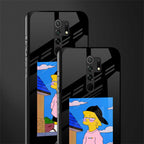 lisa simpson glass case for poco m2 image-2