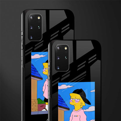 lisa simpson glass case for samsung galaxy s20 plus image-2