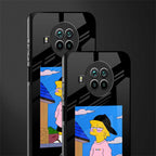 lisa simpson glass case for mi 10i image-2
