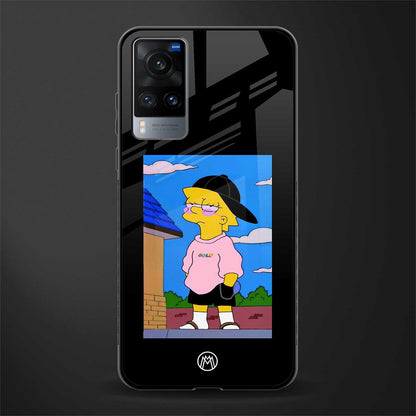 lisa simpson glass case for vivo x60 image