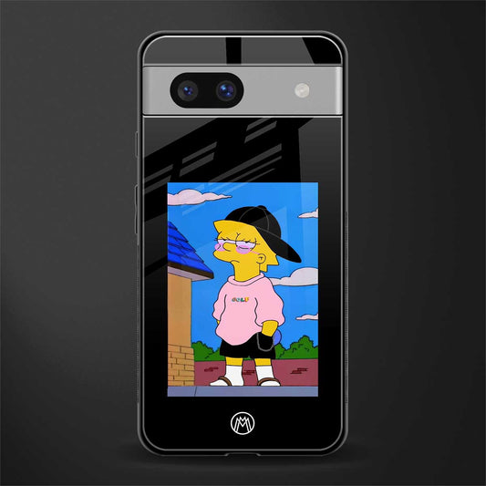 lisa simpson back phone cover | glass case for Google Pixel 7A