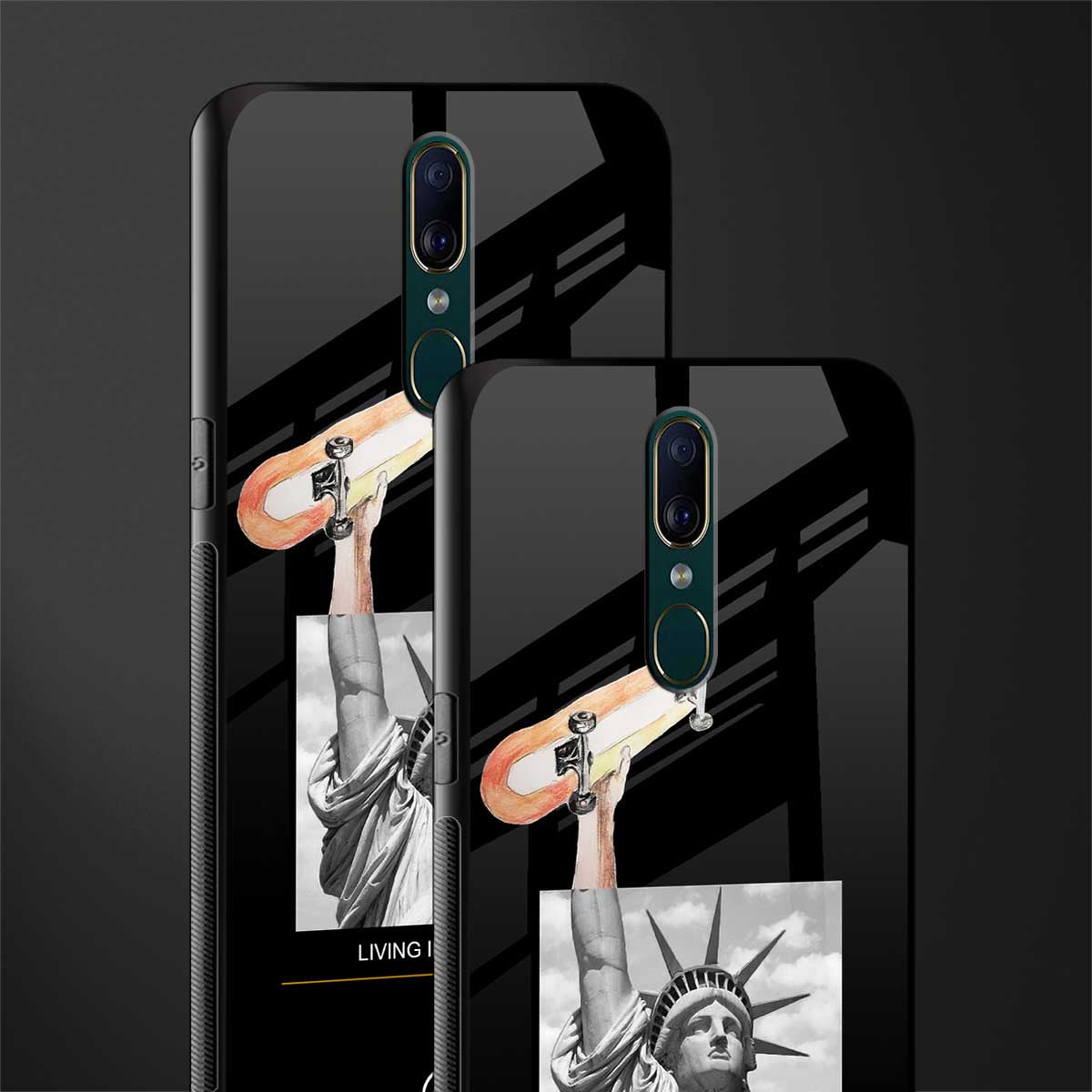living in the city glass case for oppo a9 image-2