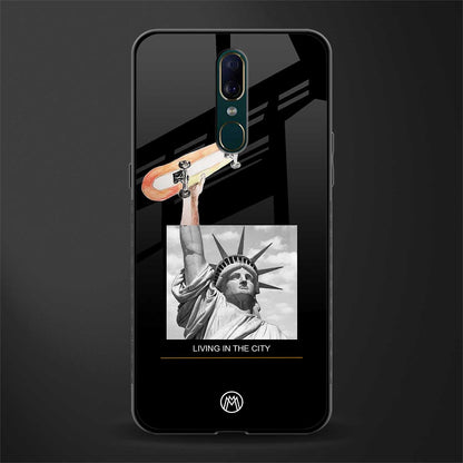 living in the city glass case for oppo f11 image