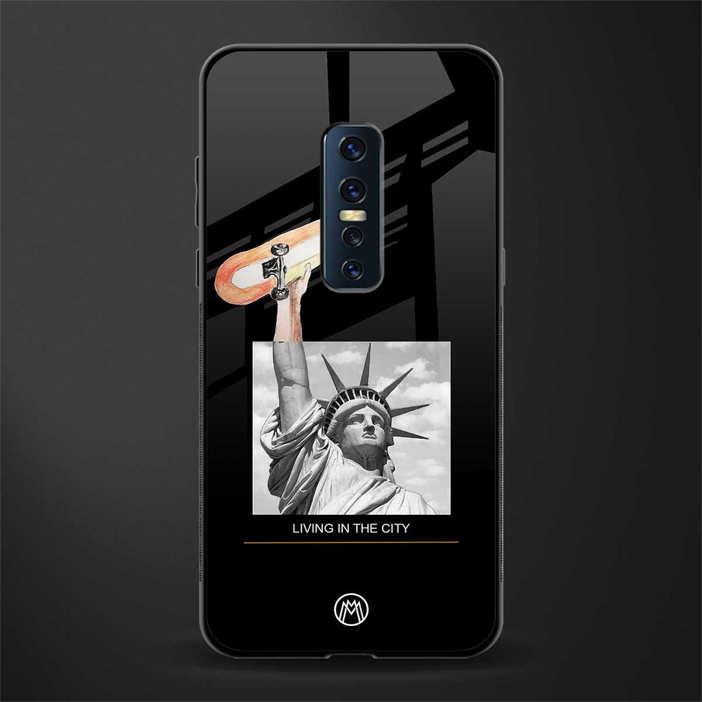 living in the city glass case for vivo v17 pro image
