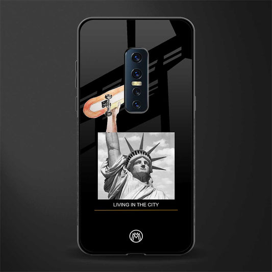 living in the city glass case for vivo v17 pro image