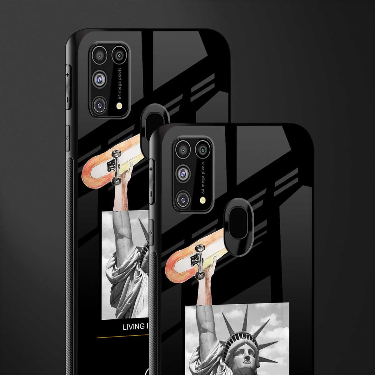 living in the city glass case for samsung galaxy m31 prime edition image-2