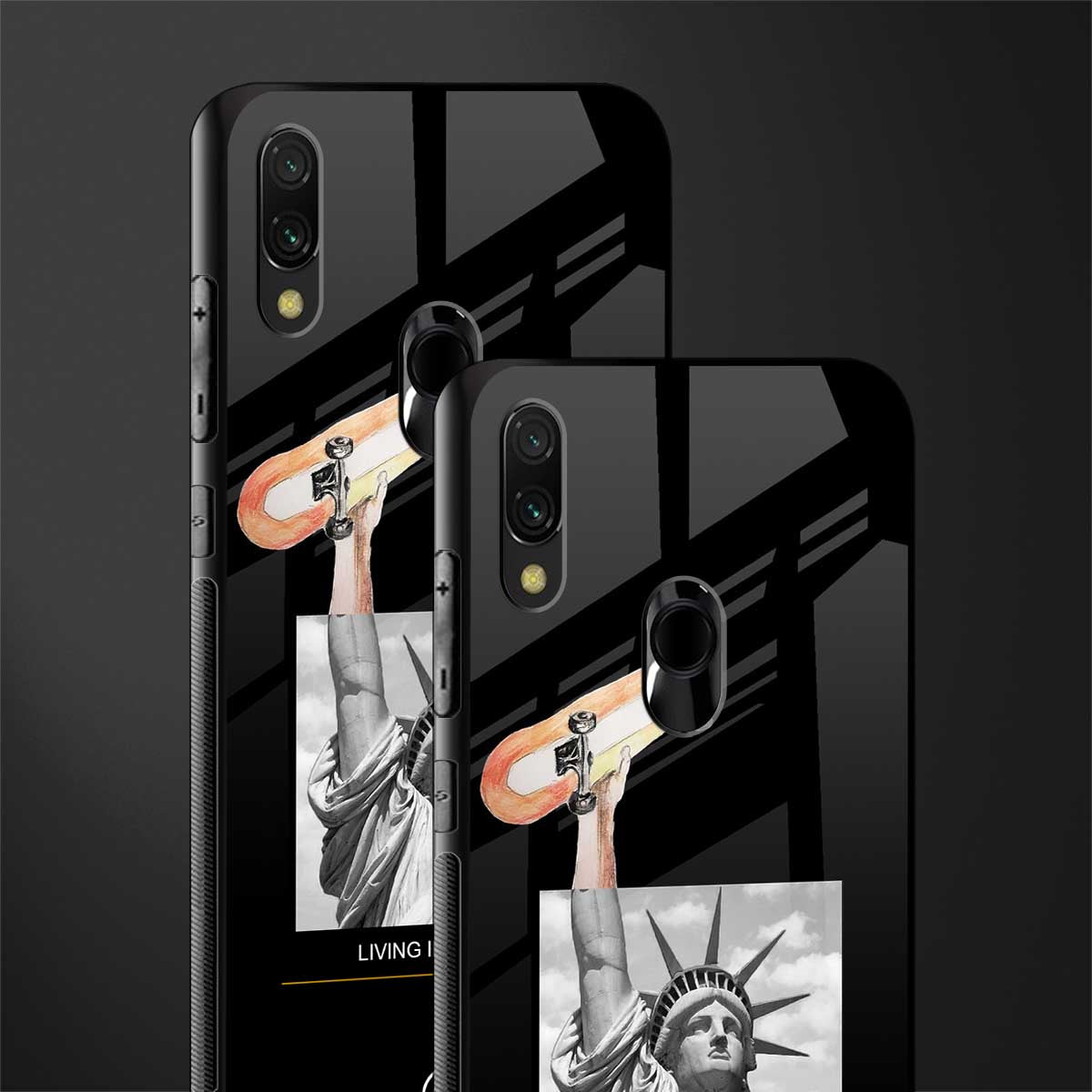 living in the city glass case for redmi note 7 pro image-2