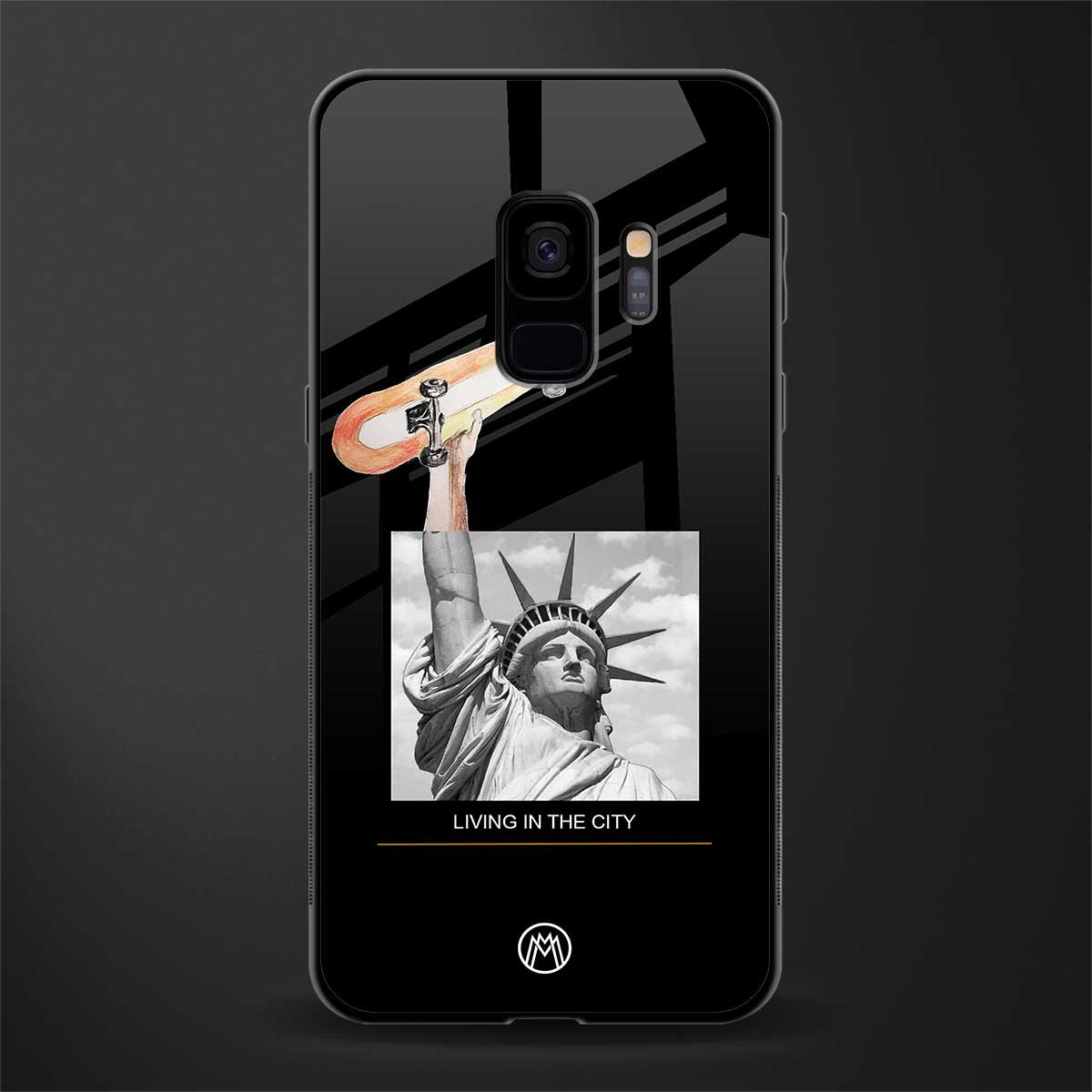 living in the city glass case for samsung galaxy s9 image