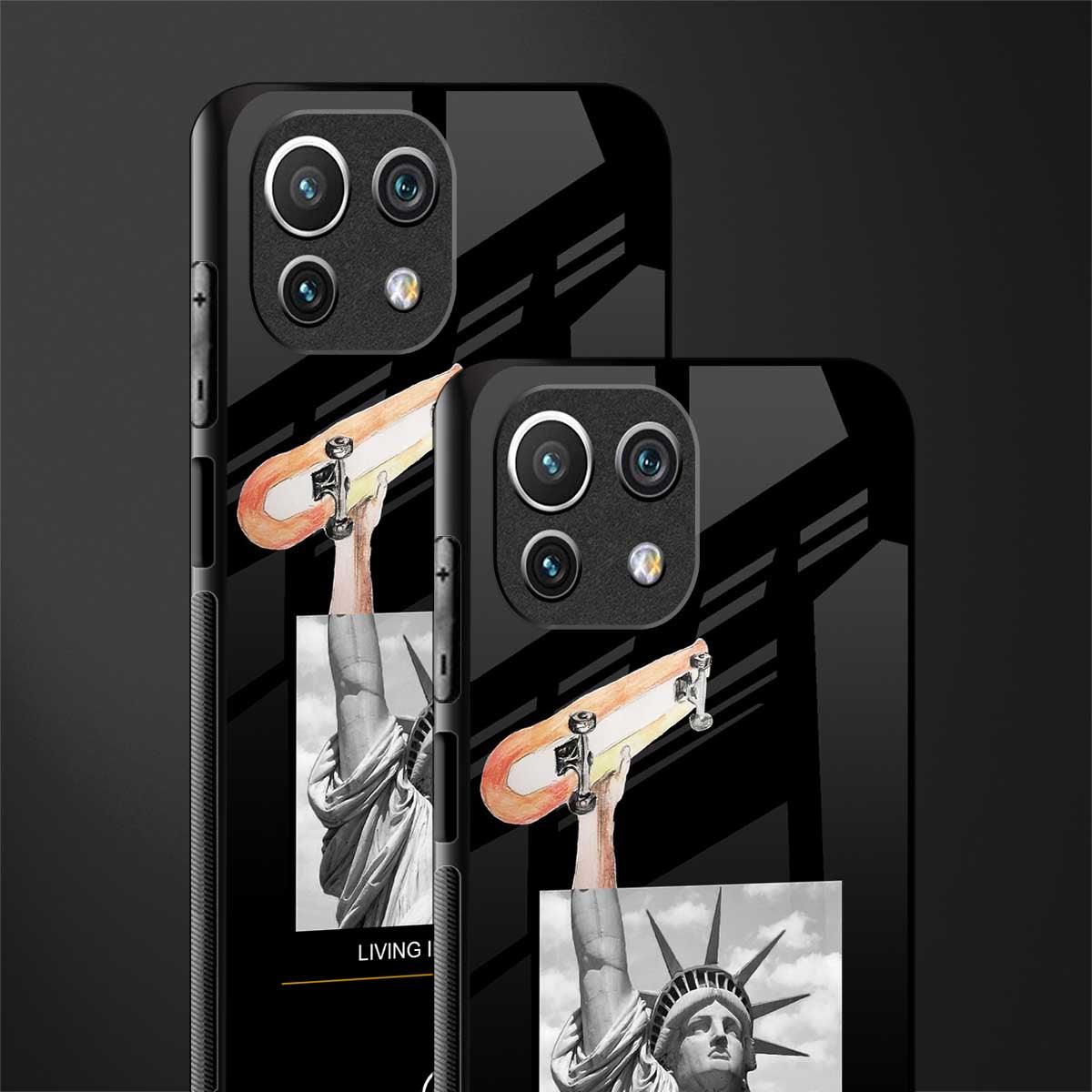living in the city glass case for mi 11 lite image-2
