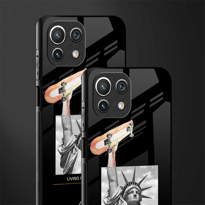 living in the city glass case for mi 11 lite image-2