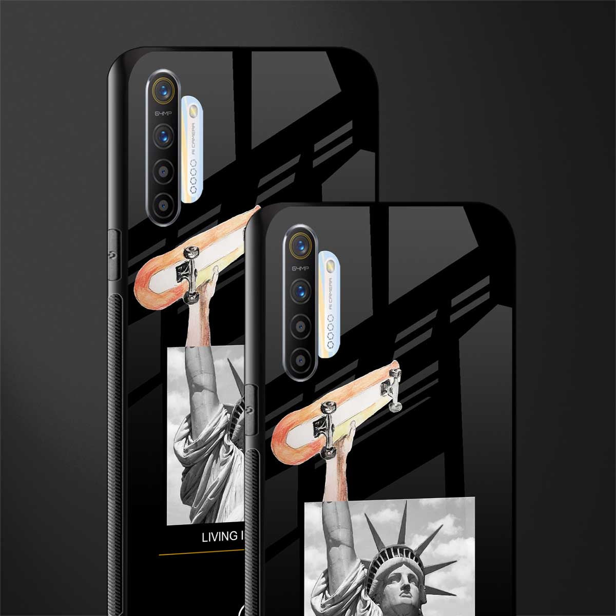 living in the city glass case for realme xt image-2