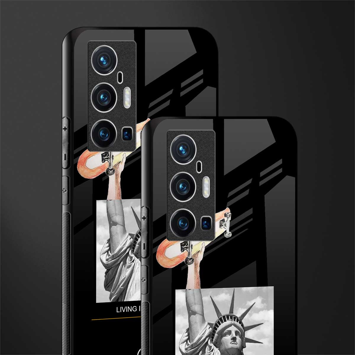 living in the city glass case for vivo x70 pro plus image-2