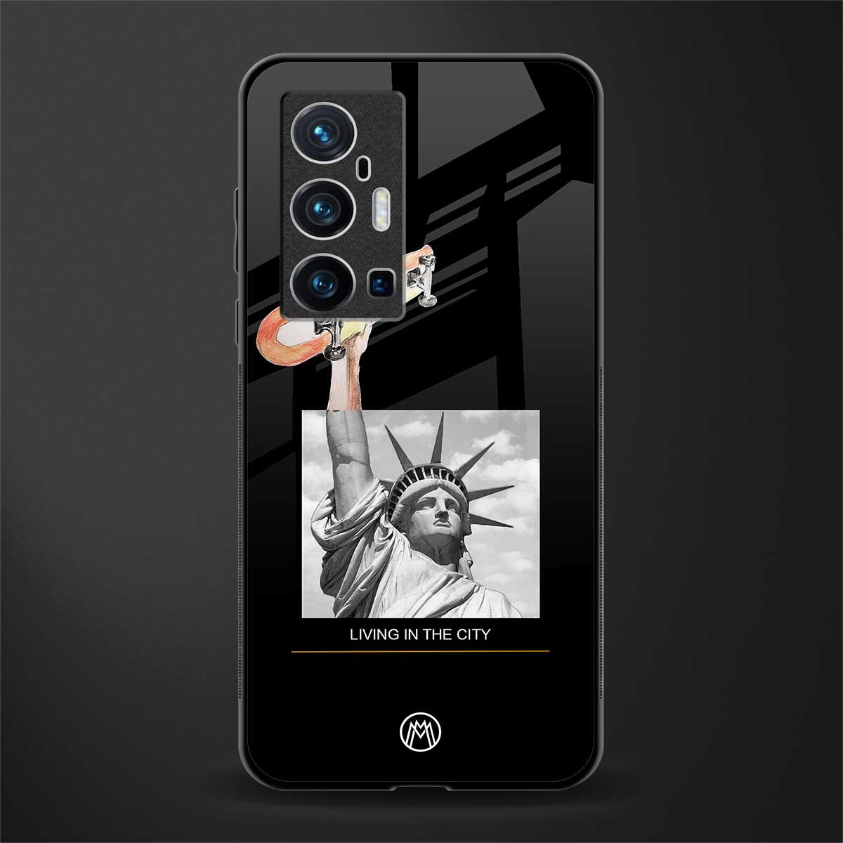 living in the city glass case for vivo x70 pro plus image