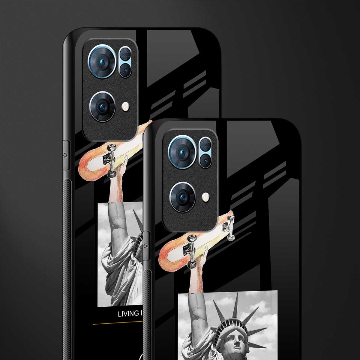 living in the city glass case for oppo reno7 pro 5g image-2