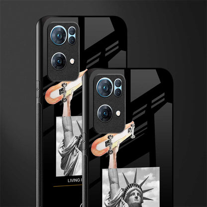 living in the city glass case for oppo reno7 pro 5g image-2