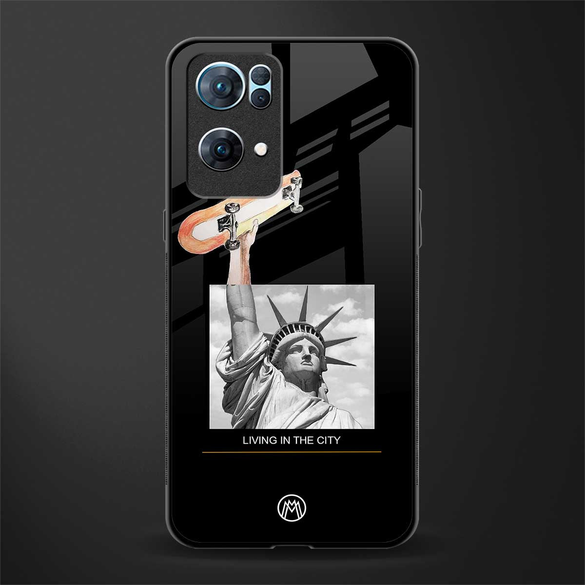 living in the city glass case for oppo reno7 pro 5g image