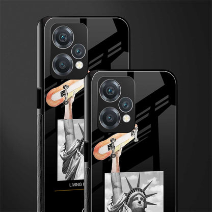 living in the city back phone cover | glass case for realme 9 pro 5g