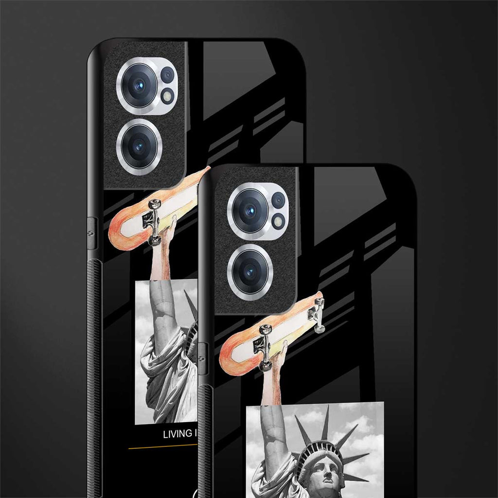 living in the city glass case for oneplus nord ce 2 5g image-2