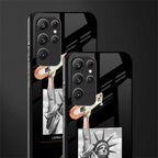 living in the city glass case for samsung galaxy s22 ultra 5g image-2