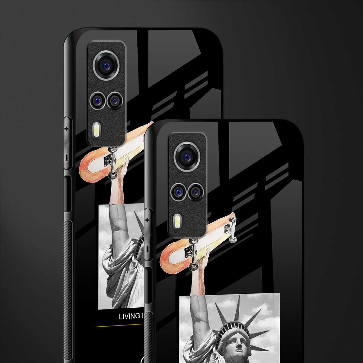 living in the city glass case for vivo y51a image-2