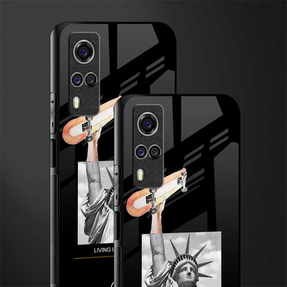 living in the city glass case for vivo y51a image-2