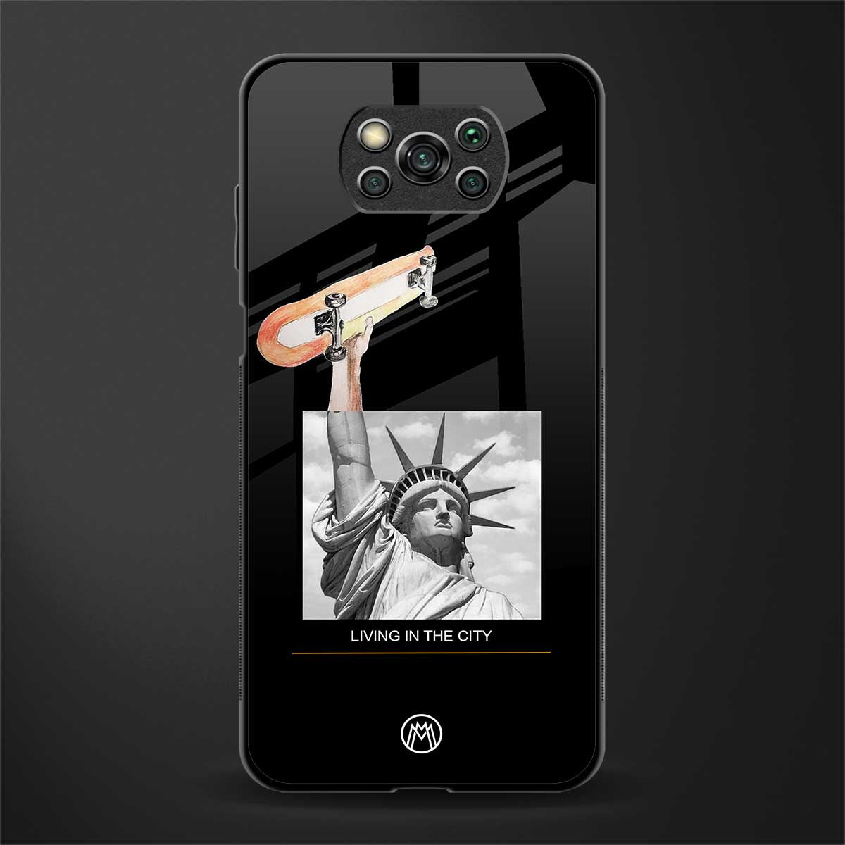 living in the city glass case for poco x3 pro image