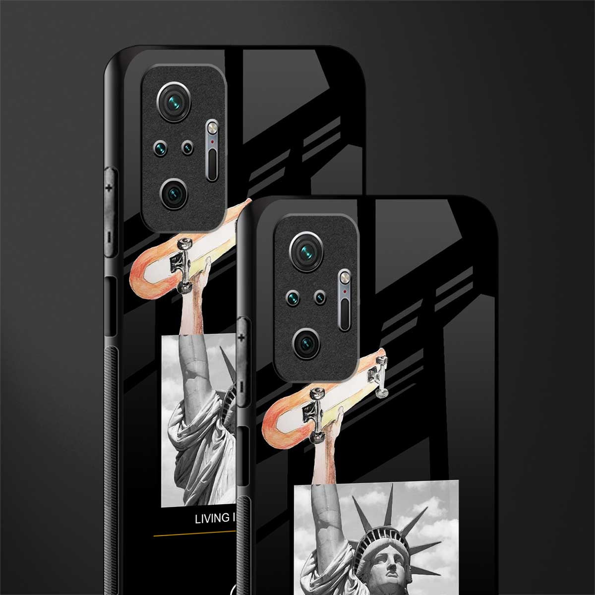 living in the city glass case for redmi note 10 pro max image-2
