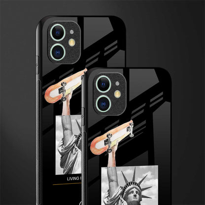 living in the city glass case for iphone 11 image-2