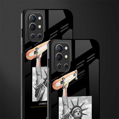 living in the city glass case for oneplus 9r image-2