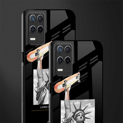 living in the city glass case for realme narzo 30 5g image-2