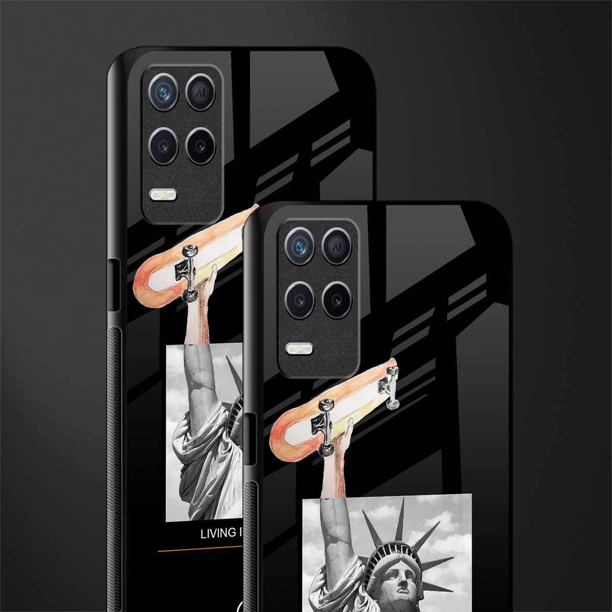 living in the city glass case for realme 8 5g image-2