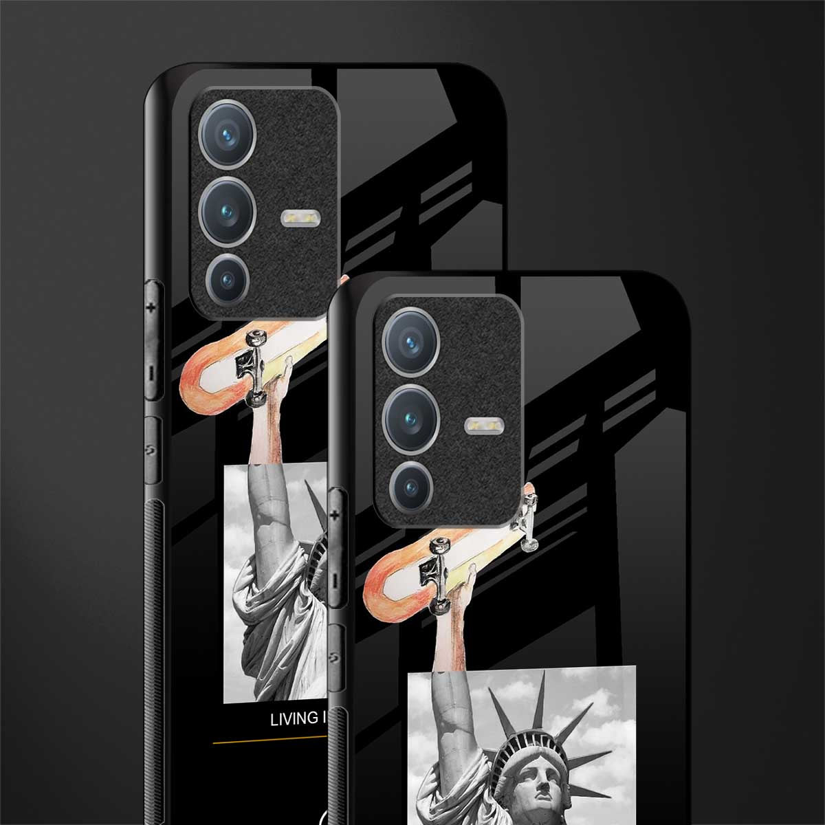 living in the city glass case for vivo v23 pro 5g image-2
