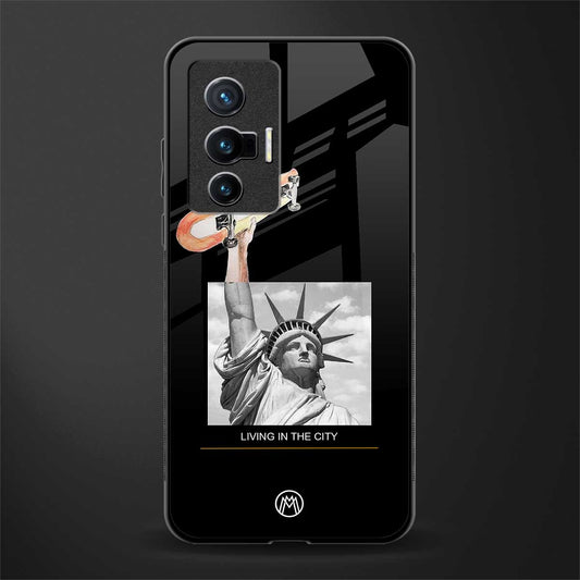 living in the city glass case for vivo x70 image