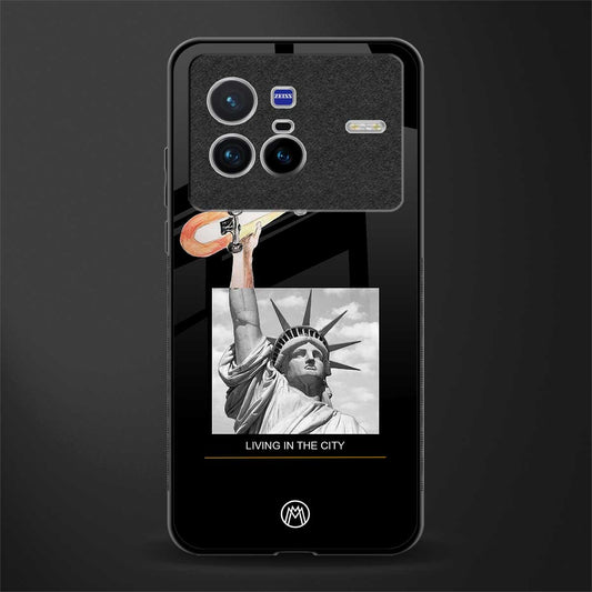 living in the city glass case for vivo x80 image