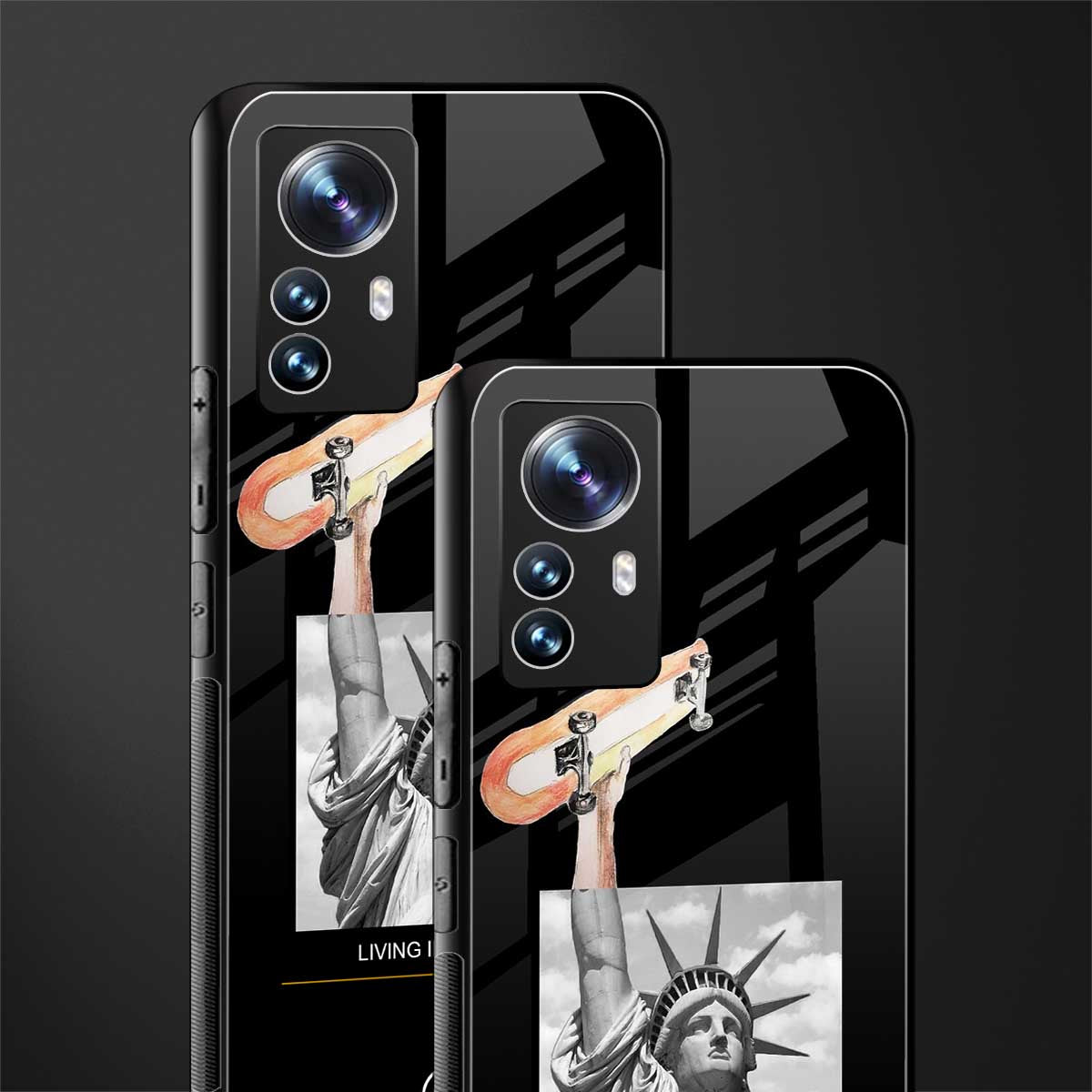 living in the city back phone cover | glass case for xiaomi 12 pro