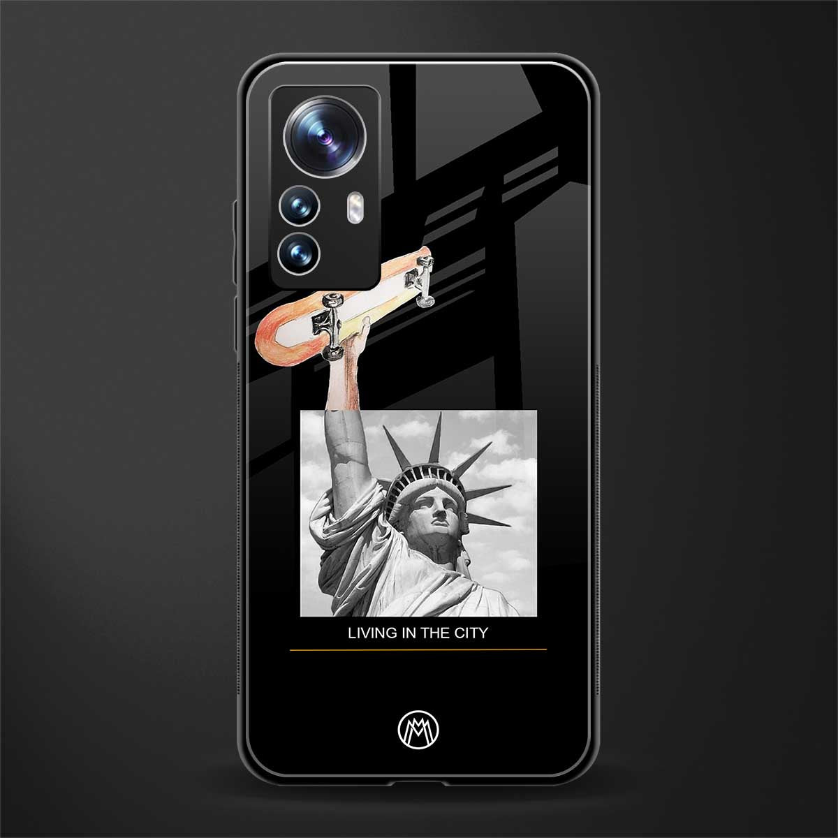 living in the city back phone cover | glass case for xiaomi 12 pro