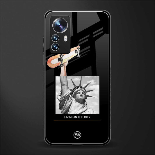 living in the city back phone cover | glass case for xiaomi 12 pro