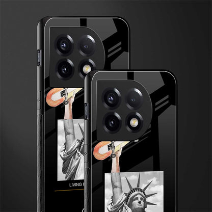 living in the city back phone cover | glass case for oneplus 11