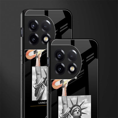 living in the city back phone cover | glass case for oneplus 11r