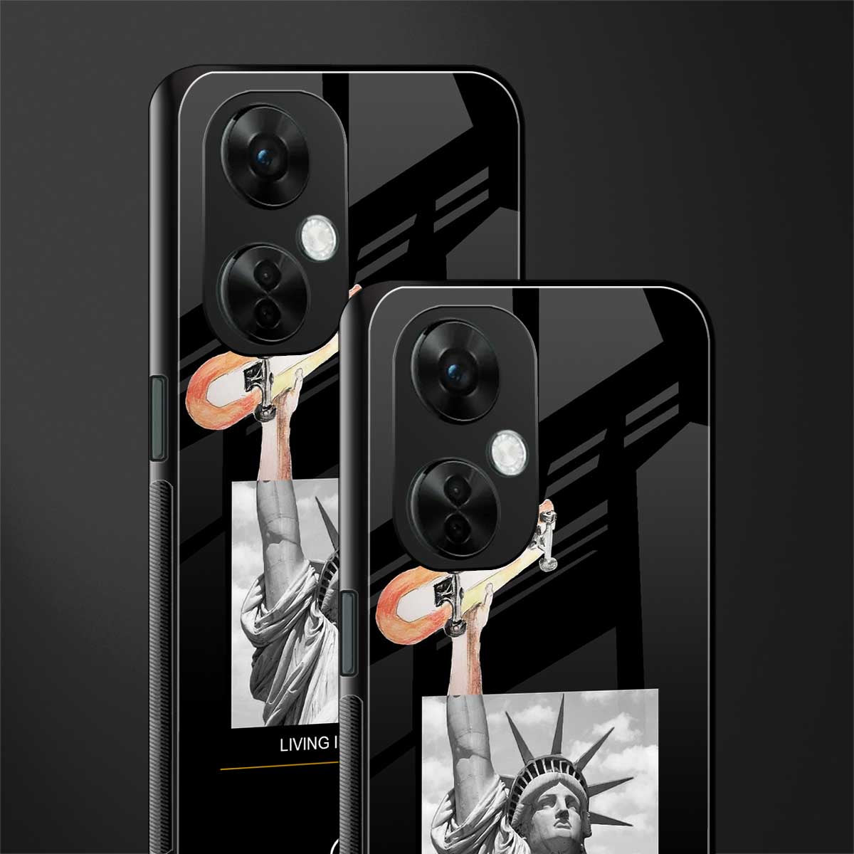 living in the city back phone cover | glass case for oneplus nord ce 3 lite