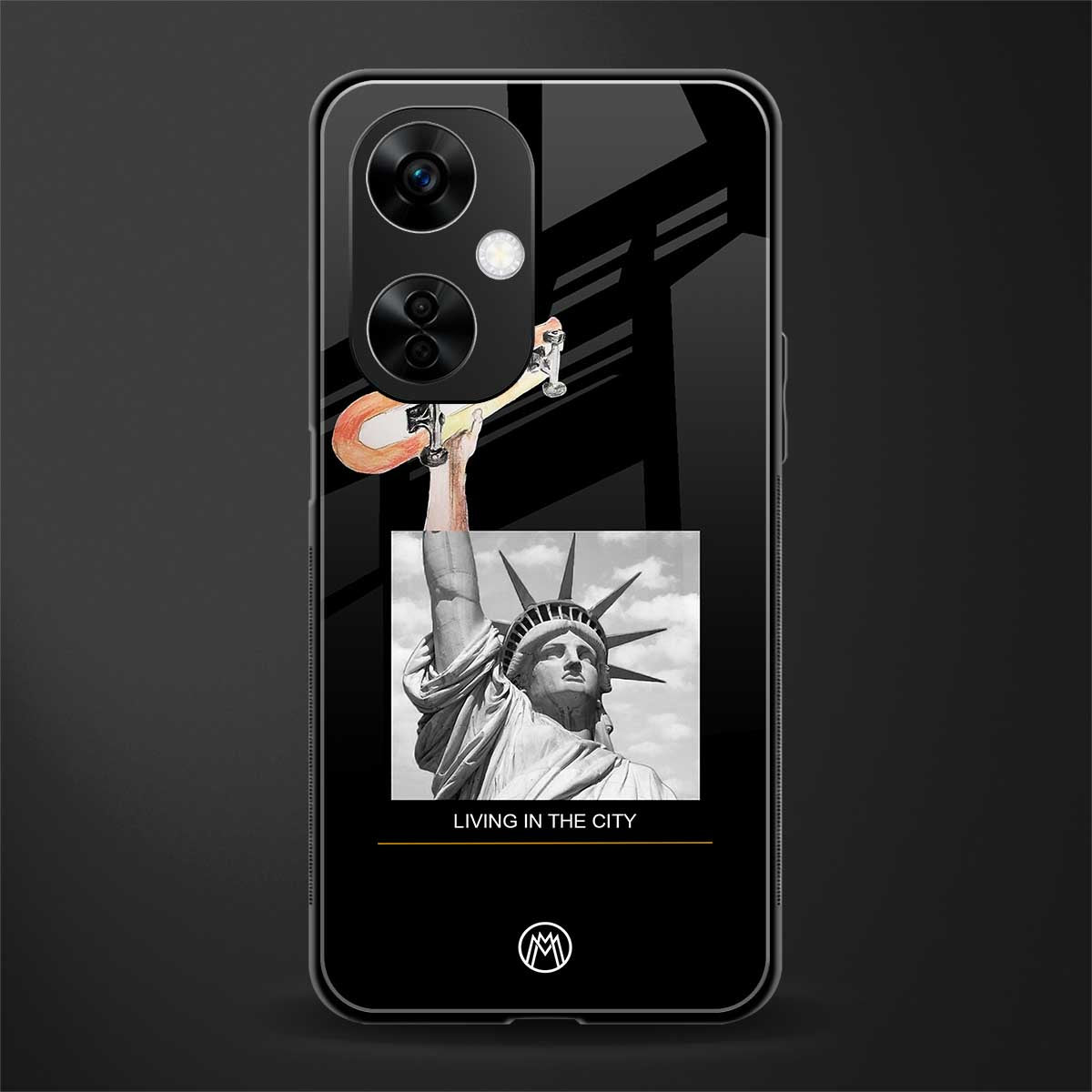 living in the city back phone cover | glass case for oneplus nord ce 3 lite