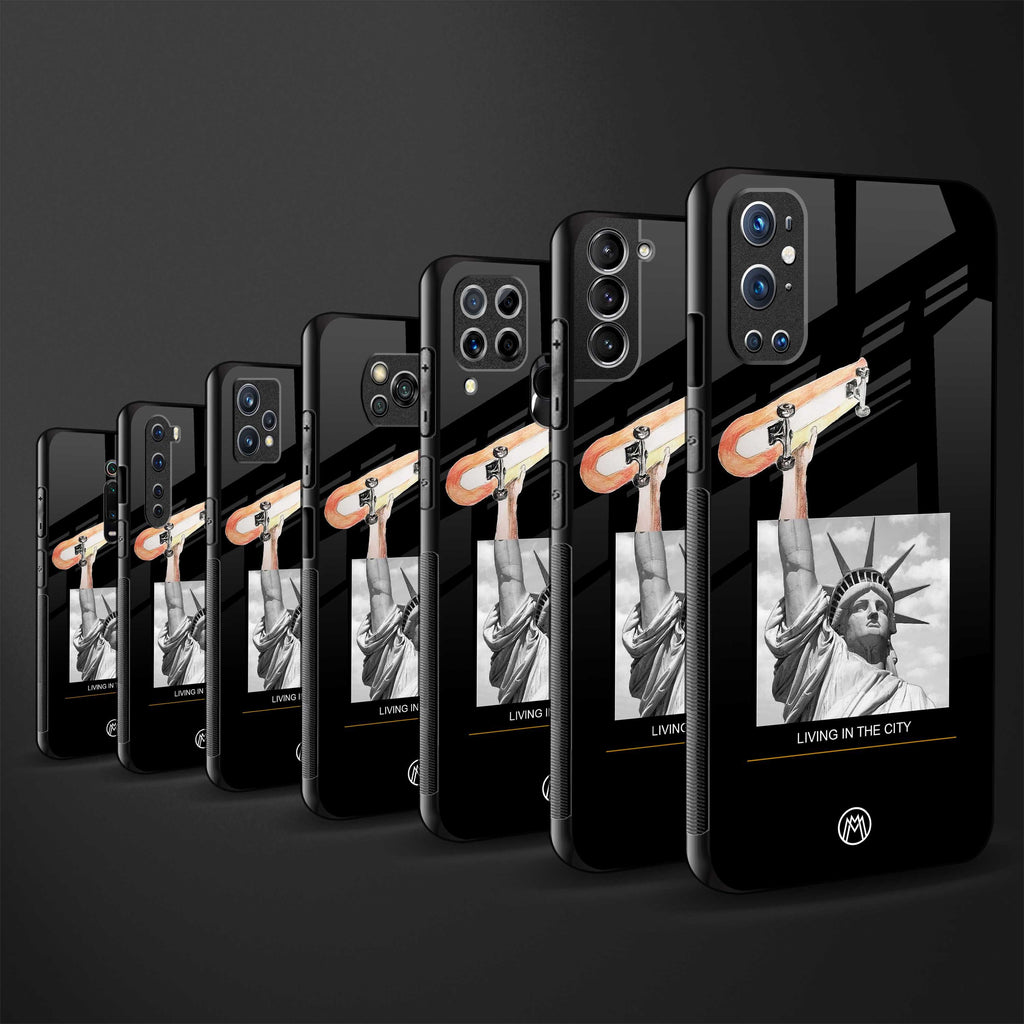 living in the city glass case for samsung galaxy a32 4g image-3