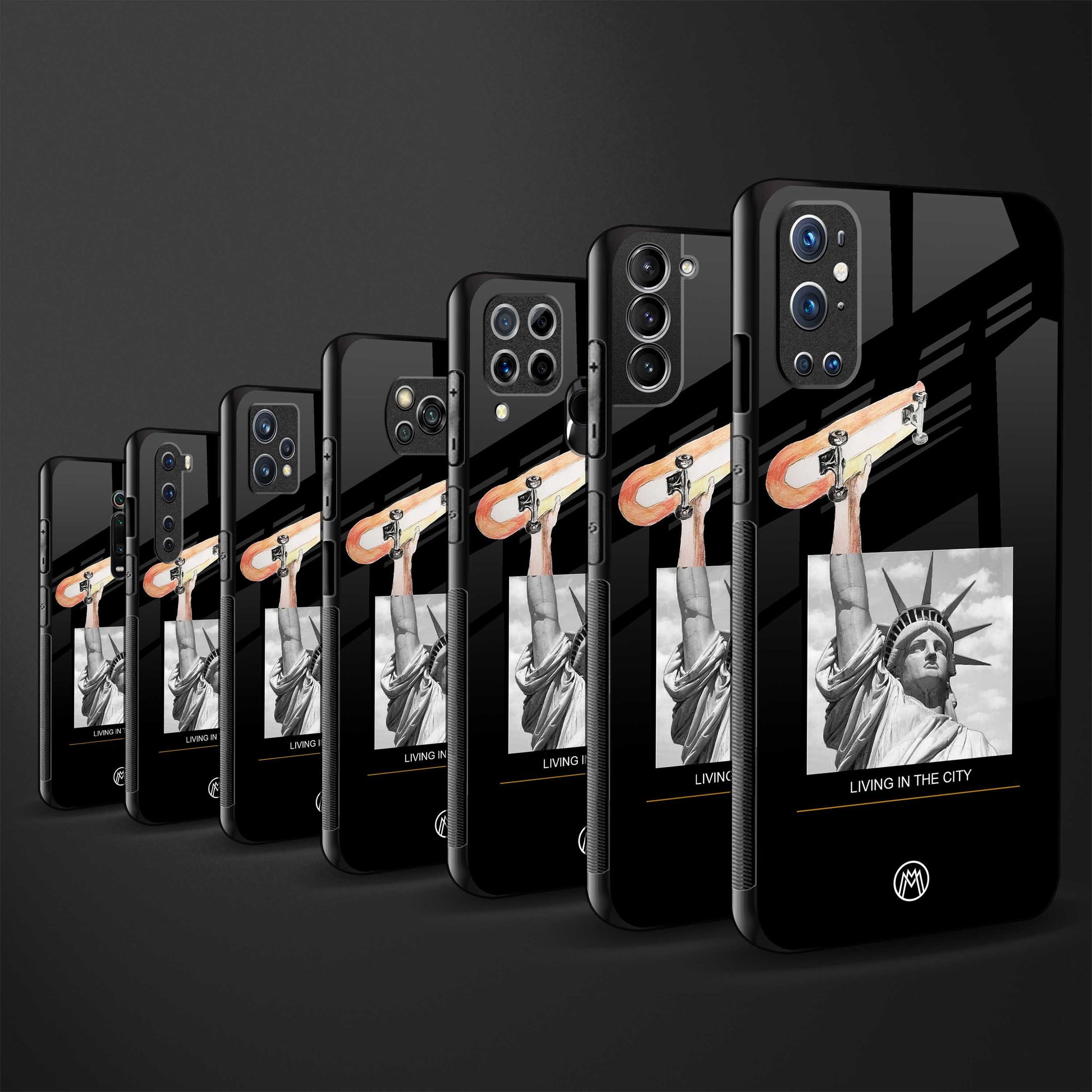 living in the city back phone cover | glass case for samsung galaxy a04