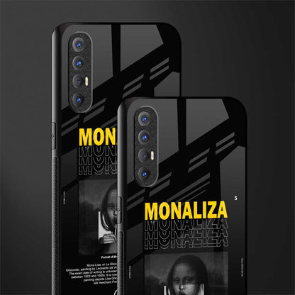 lollipop monaliza phone case | glass case for oppo reno 3 pro