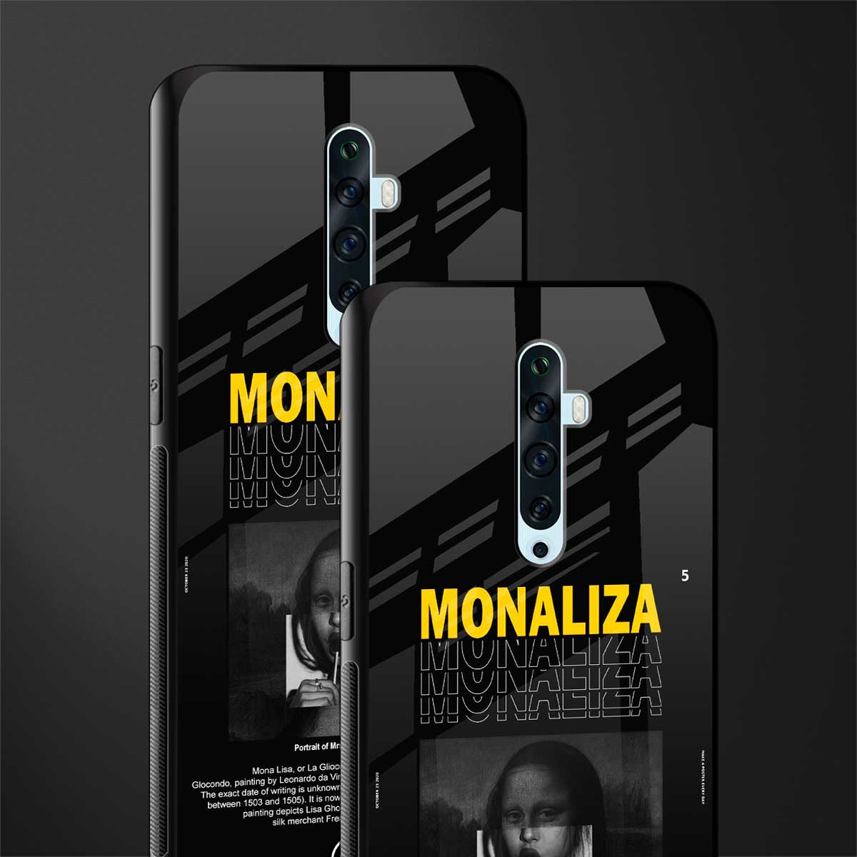 lollipop monaliza phone case | glass case for oppo reno 2z