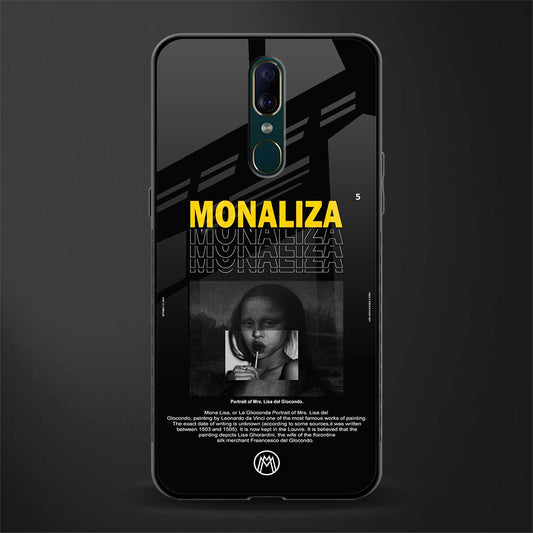 lollipop monaliza phone case | glass case for oppo a9