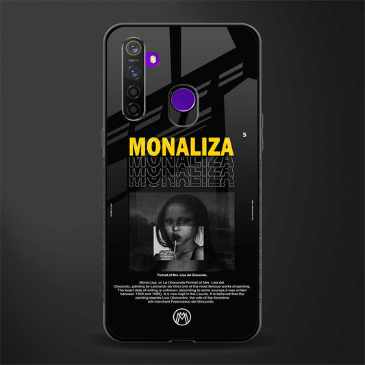 lollipop monaliza phone case | glass case for realme 5 pro