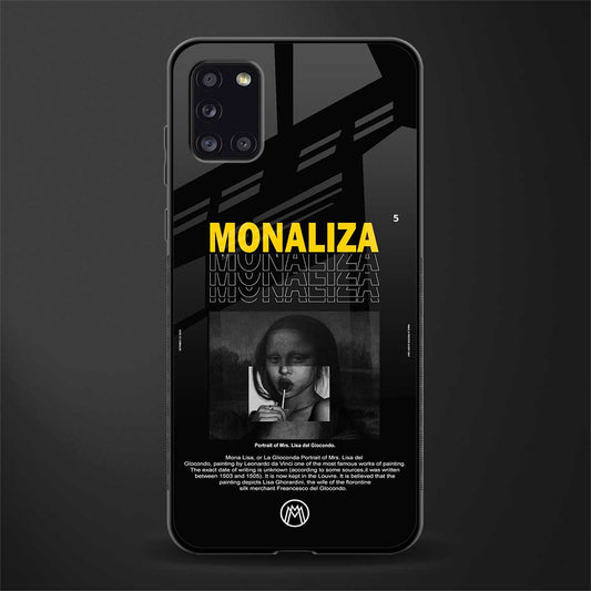 lollipop monaliza phone case | glass case for samsung galaxy a31