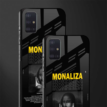 lollipop monaliza phone case | glass case for samsung galaxy a71