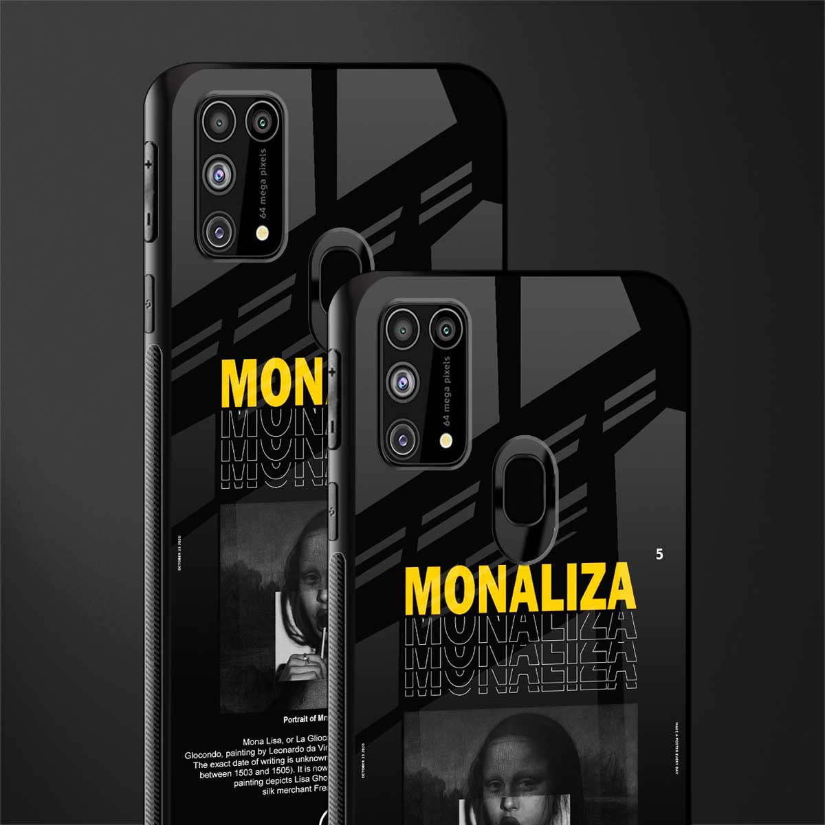 lollipop monaliza phone case | glass case for samsung galaxy m31